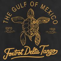 Gulf Of Mexico  Deltas Tangos Gulf Of Mexico 7 Panel Mesh Trucker Snapback Hat
