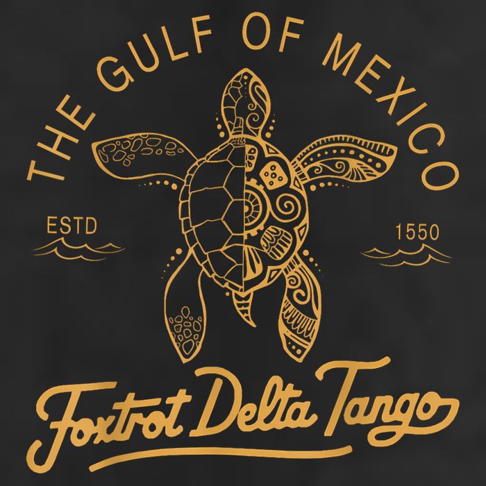 Gulf Of Mexico  Deltas Tangos Gulf Of Mexico 7 Panel Mesh Trucker Snapback Hat