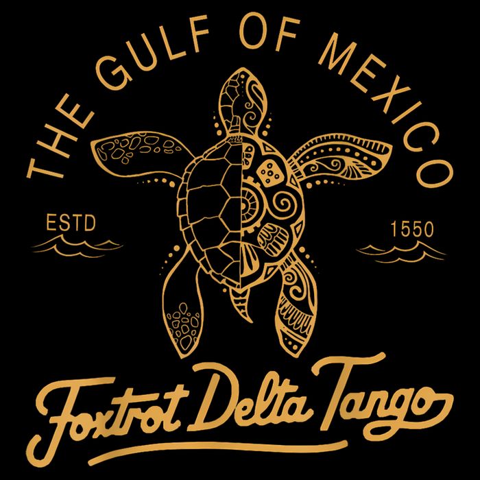 Gulf Of Mexico  Deltas Tangos Gulf Of Mexico Drawstring Bag