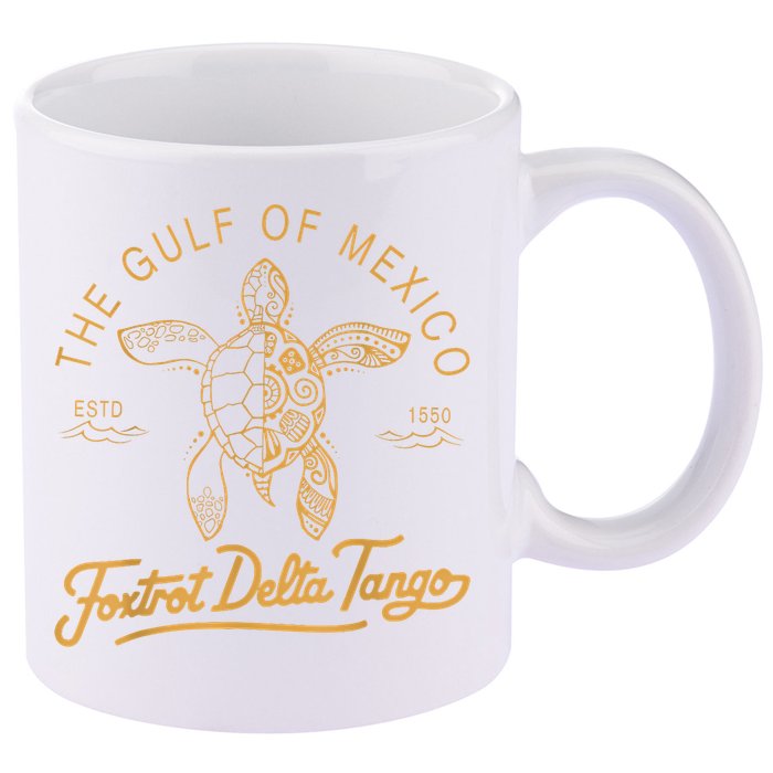 Gulf Of Mexico  Deltas Tangos Gulf Of Mexico 11oz C Handle Ceramic Mug