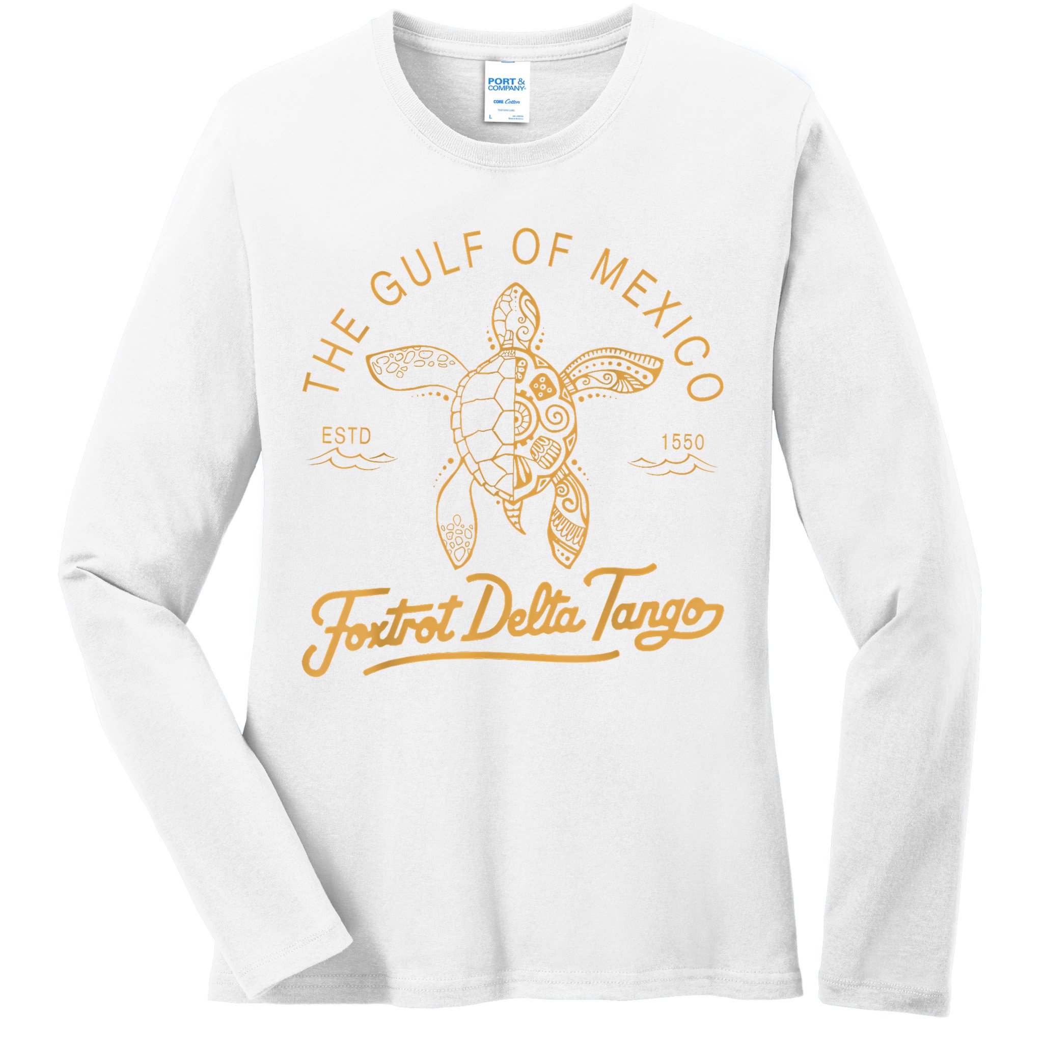Gulf Of Mexico  Deltas Tangos Gulf Of Mexico Ladies Long Sleeve Shirt