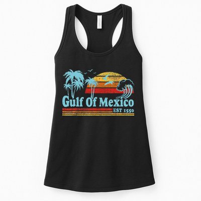 Gulf Of Mexico Est 1550 Retro Vintage Beach For Womens Tank Top