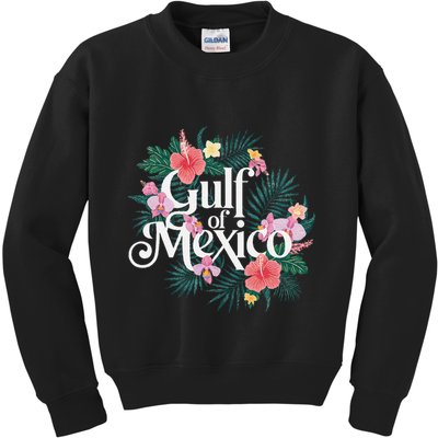 Gulf Of Mexico Gift Flag Beach Golfo De Mexico .Png Kids Sweatshirt
