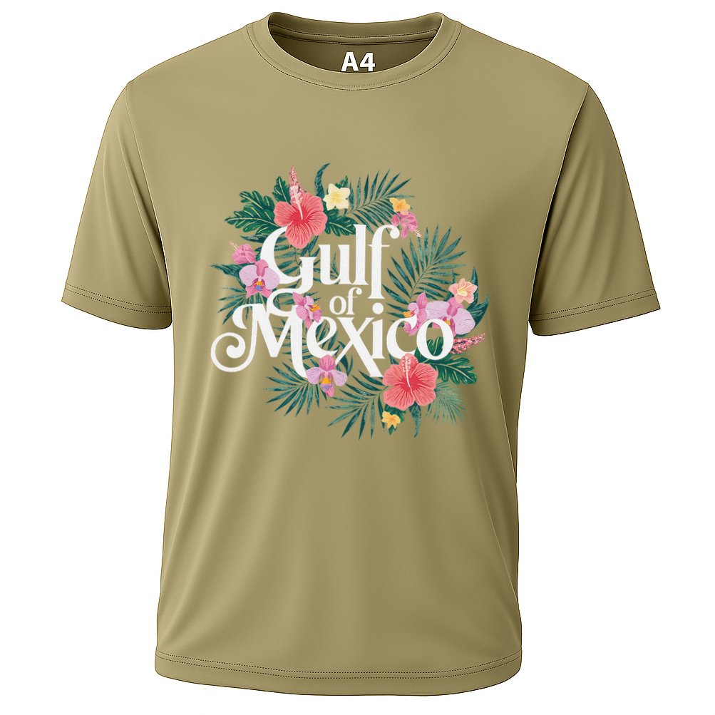 Gulf Of Mexico Gift Flag Beach Golfo De Mexico .Png Cooling Performance Crew T-Shirt