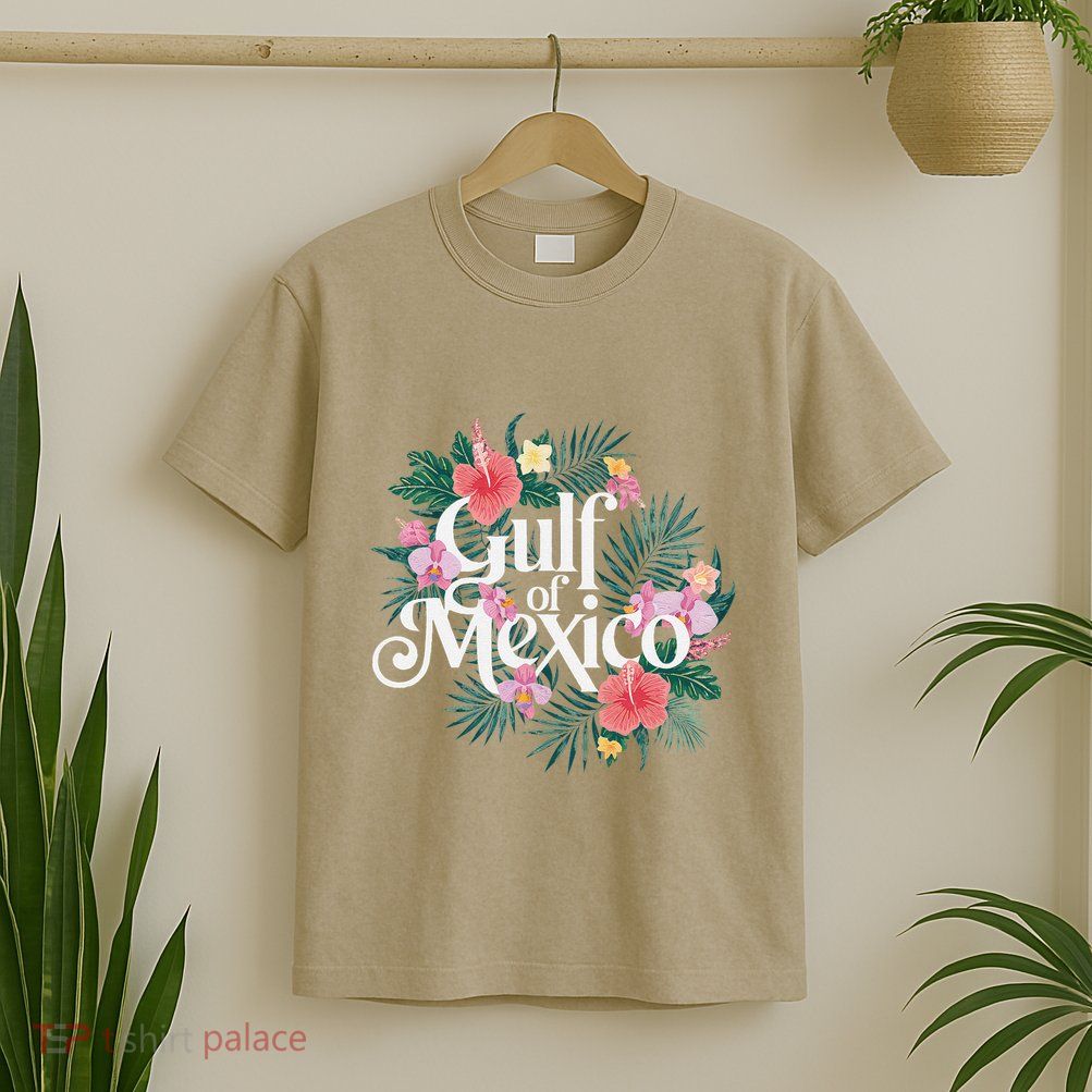 Gulf Of Mexico Gift Flag Beach Golfo De Mexico .Png T-Shirt