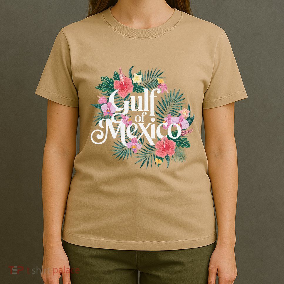 Gulf Of Mexico Gift Flag Beach Golfo De Mexico .Png T-Shirt