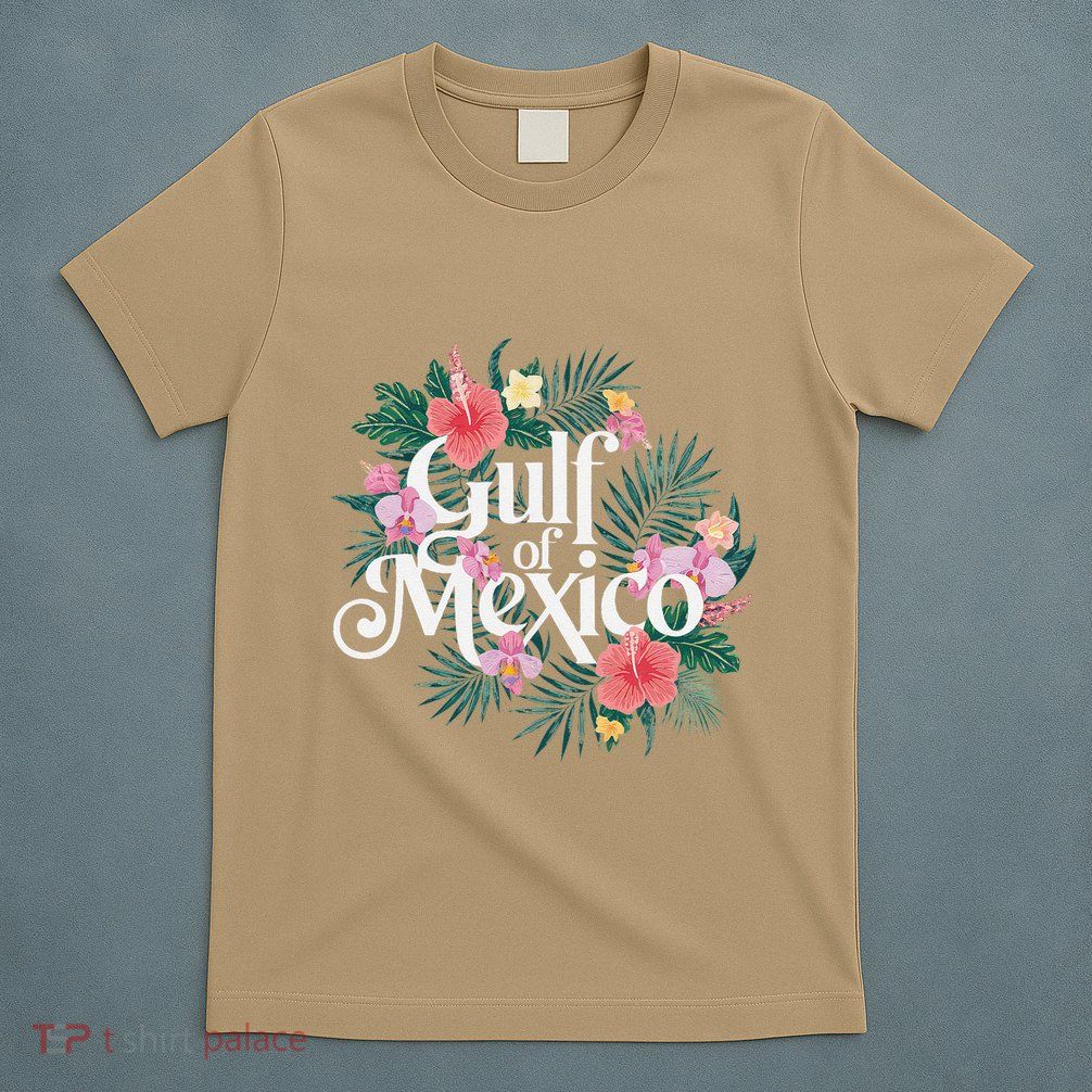 Gulf Of Mexico Gift Flag Beach Golfo De Mexico .Png T-Shirt