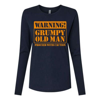 Grumpy Old Man Tee for Grandfathers Dads Father's Day Womens Cotton Relaxed Long Sleeve T-Shirt