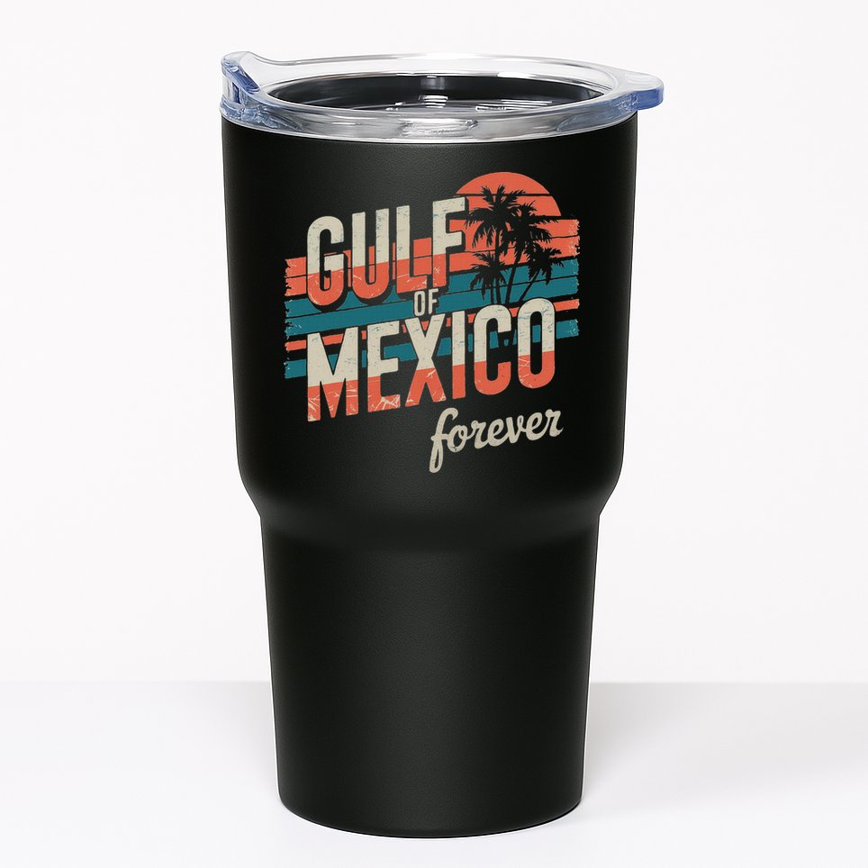Gulf Of Mexico Forever Retro Vintage Gulf Of Mexico Tumbler