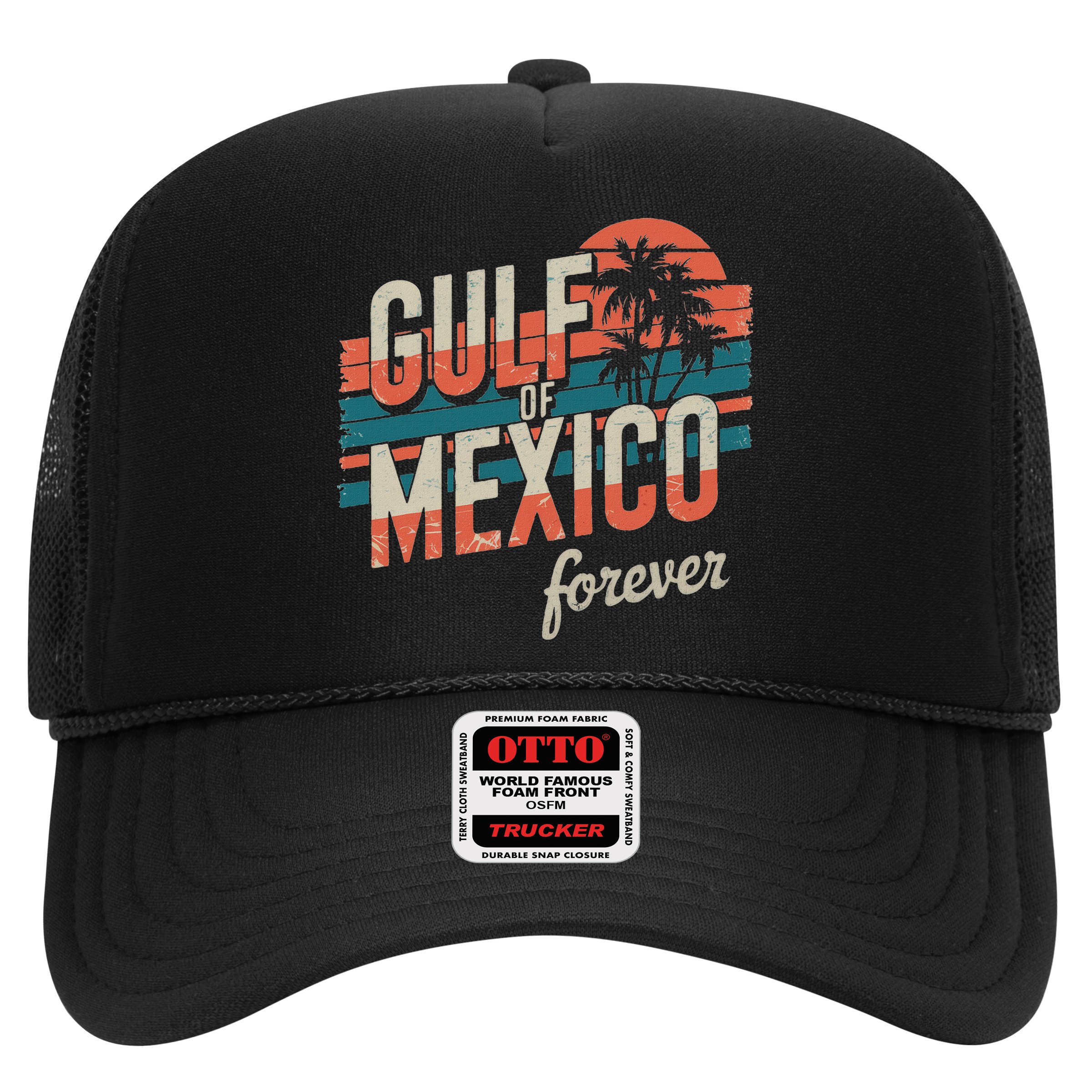 Gulf Of Mexico Forever Retro Vintage Gulf Of Mexico Hat