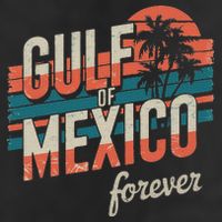 Gulf Of Mexico Forever Retro Vintage Gulf Of Mexico Hat