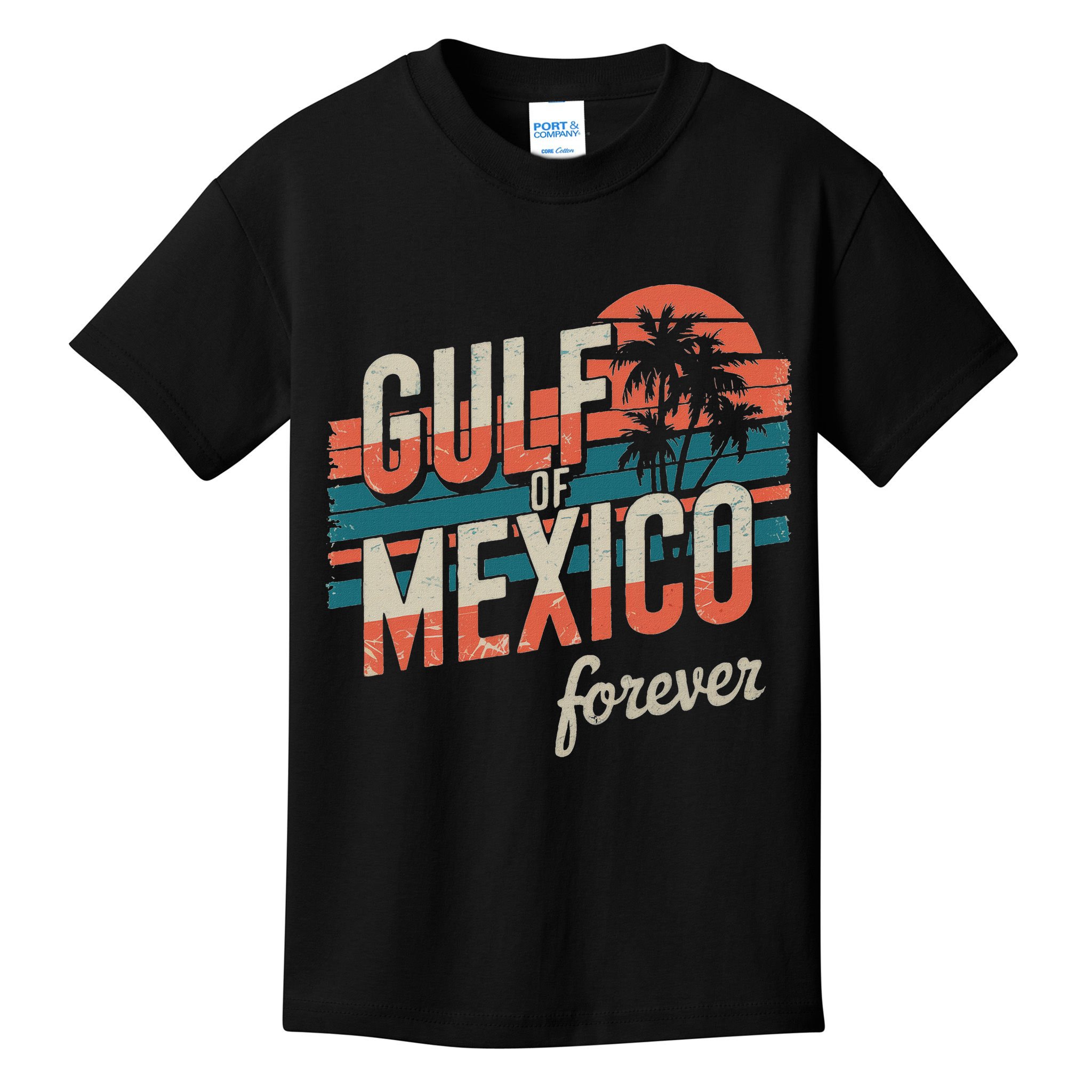 Gulf Of Mexico Forever Retro Vintage Gulf Of Mexico Kids T-Shirt
