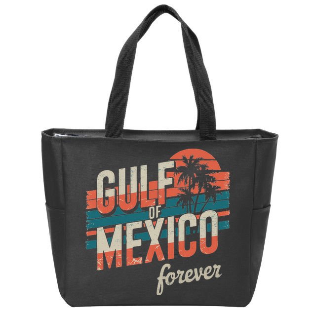 Gulf Of Mexico Forever Retro Vintage Gulf Of Mexico Zip Tote Bag