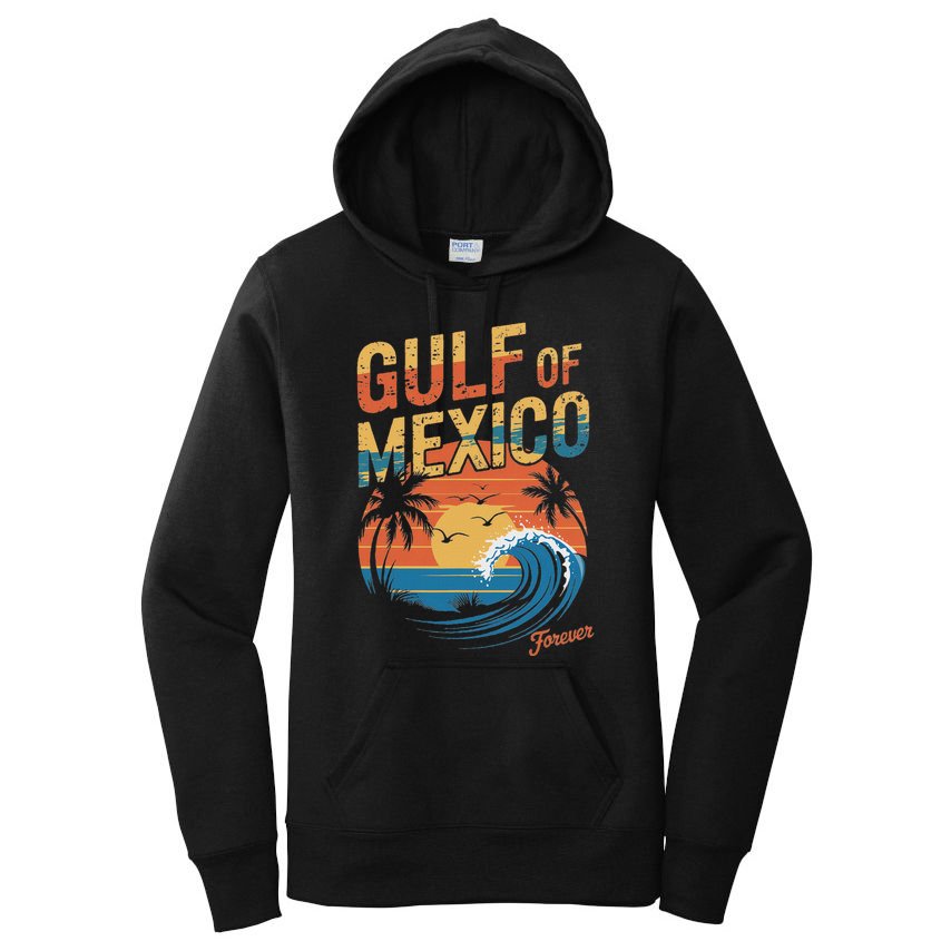 Gulf Of Mexico Forever Retro Vintage Gulf Of Mexico Women's Pullover Hoodie