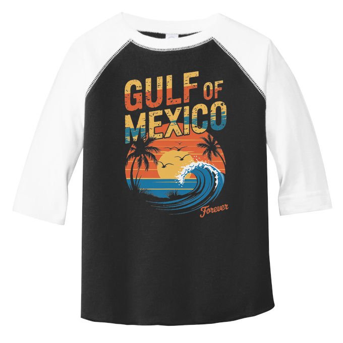 Gulf Of Mexico Forever Retro Vintage Gulf Of Mexico Toddler Fine Jersey T-Shirt