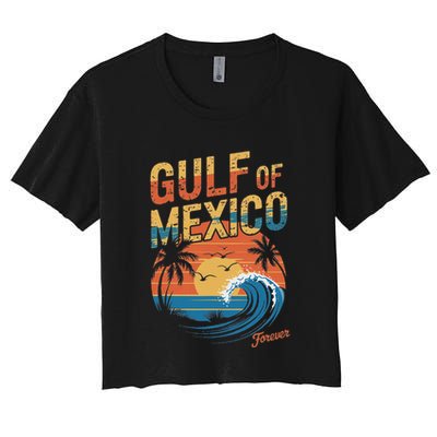 Gulf Of Mexico Forever Retro Vintage Gulf Of Mexico Crop Top