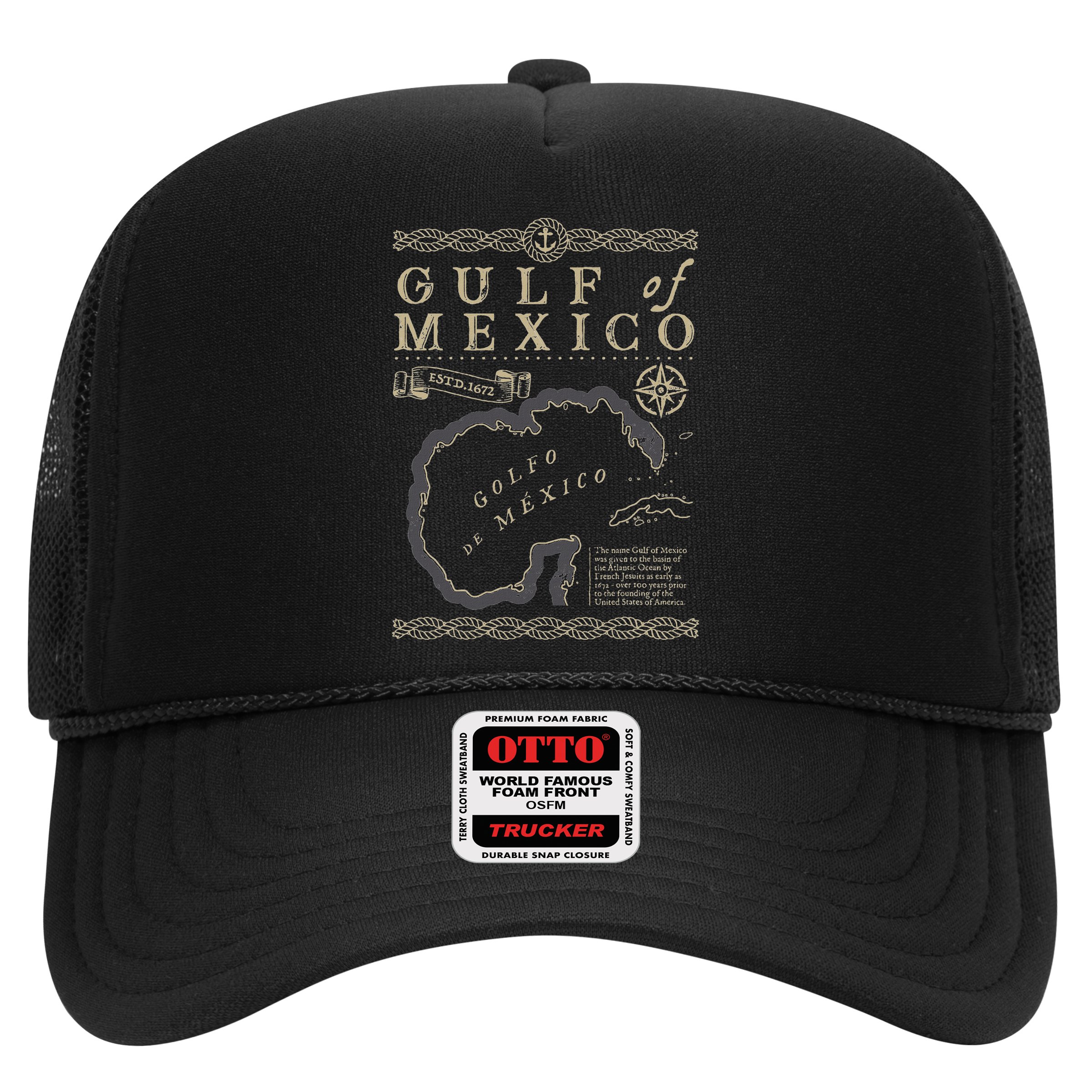 Gulf Of Mexico Est 1550 Retro Vintage Beach Hat