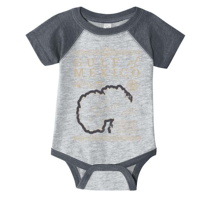 Gulf Of Mexico Est 1550 Retro Vintage Beach Infant Baby Jersey Bodysuit