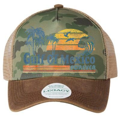 Gulf Of Mexico Forever Since 1672 Retro Vintage Beach Gulf Legacy Tie Dye Trucker Hat