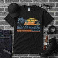 Gulf Of Mexico Forever Since 1672 Retro Vintage Beach Gulf Tall T-Shirt