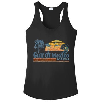 Gulf Of Mexico Forever Since 1672 Retro Vintage Beach Gulf Ladies PosiCharge Competitor Racerback Tank