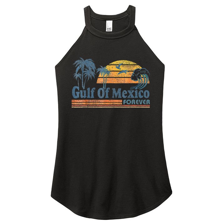 Gulf Of Mexico Forever Since 1672 Retro Vintage Beach Gulf Women's Perfect Tri Rocker Tank