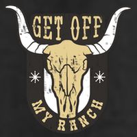 Get Off My Ranch Bull 7 Panel Mesh Trucker Snapback Hat