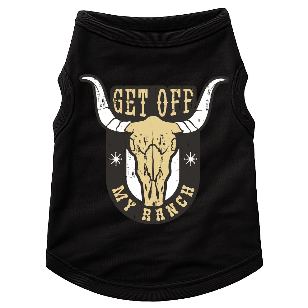 Get Off My Ranch Bull Doggie Tank