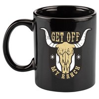 Get Off My Ranch Bull 11oz C Handle Ceramic Mug