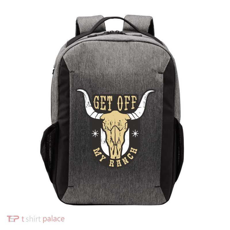 Get Off My Ranch Bull Vector Backpack