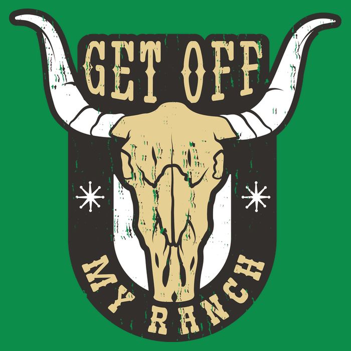 Get Off My Ranch Bull Kids T-Shirt