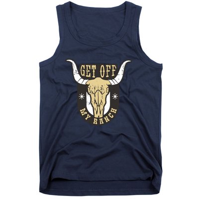 Get Off My Ranch Bull Tank Top