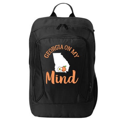 Georgia On My Mind GA Atlanta Peach Funny Southern State City Backpack