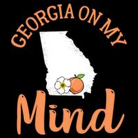 Georgia On My Mind GA Atlanta Peach Funny Southern State Impact Tech Backpack