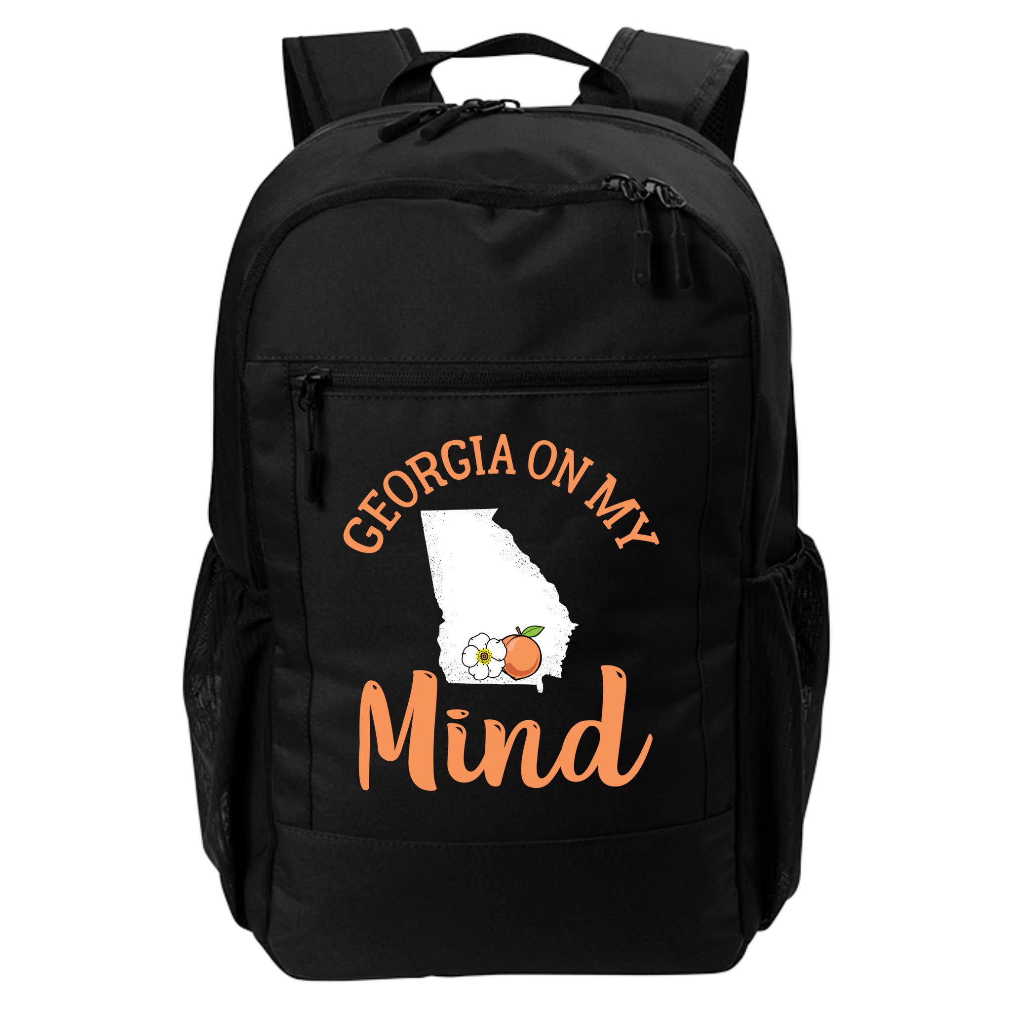 Georgia On My Mind GA Atlanta Peach Funny Southern State Backpack