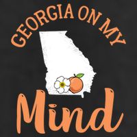 Georgia On My Mind GA Atlanta Peach Funny Southern State 11oz C Handle Ceramic Mug