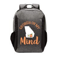 Georgia On My Mind GA Atlanta Peach Funny Southern State Vector Backpack