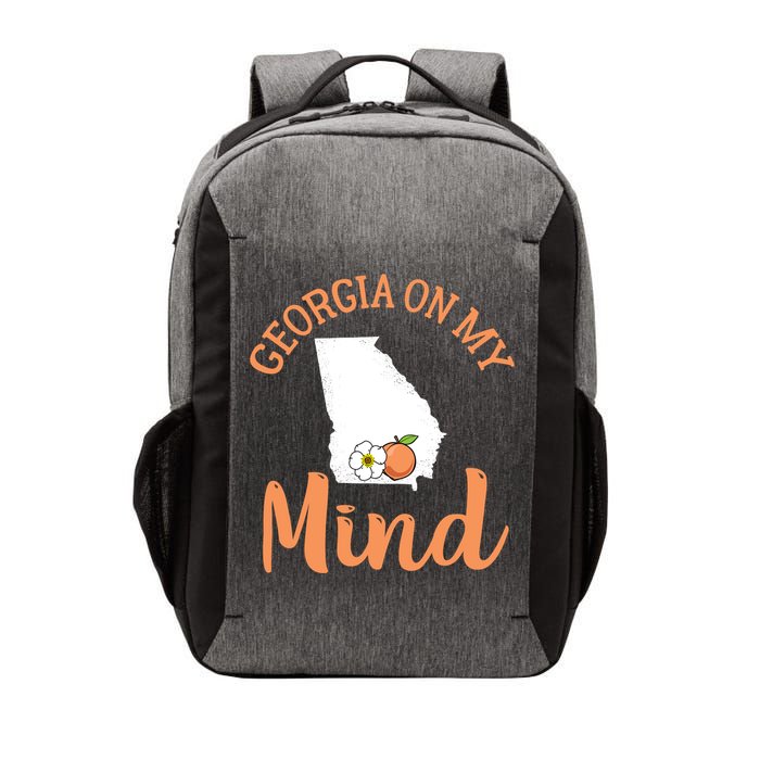 Georgia On My Mind GA Atlanta Peach Funny Southern State Vector Backpack