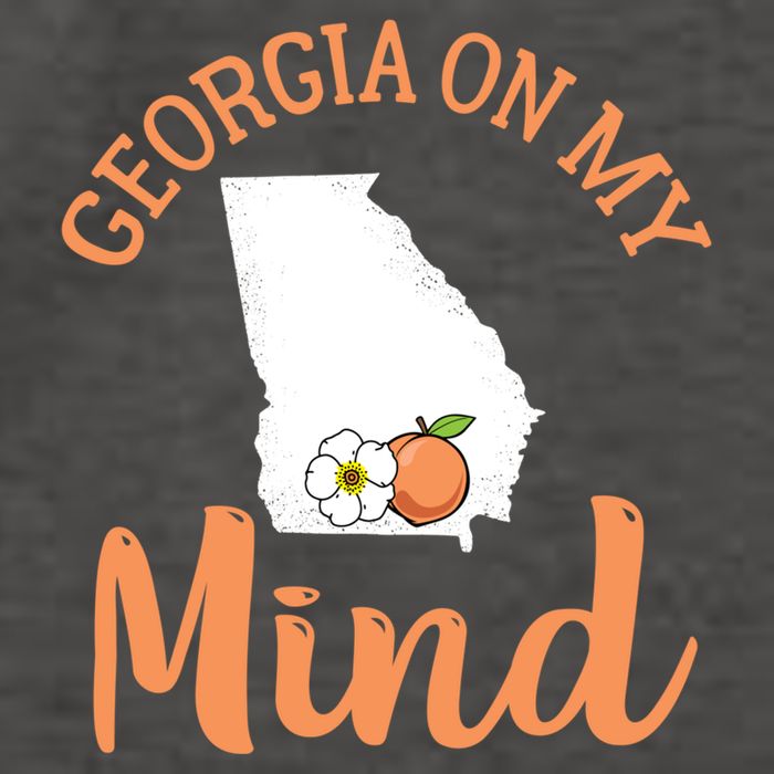 Georgia On My Mind GA Atlanta Peach Funny Southern State Vector Backpack