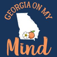 Georgia On My Mind GA Atlanta Peach Funny Southern State Bucket Hat