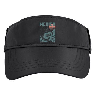 Gulf Of Mexico Vintage Map Nautical Ocean Adventure Adult Drive Performance Visor