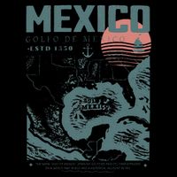 Gulf Of Mexico Vintage Map Nautical Ocean Adventure Visor