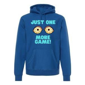 Gamer One More Game Funny Video Games Premium Hoodie