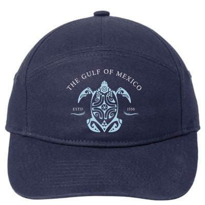 Gulf of Mexico Turtle Anti Trump 7-Panel Snapback Hat