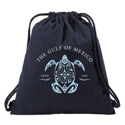 Gulf of Mexico Turtle Anti Trump Drawstring Bag