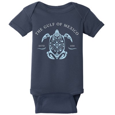 Gulf of Mexico Turtle Anti Trump Baby Bodysuit