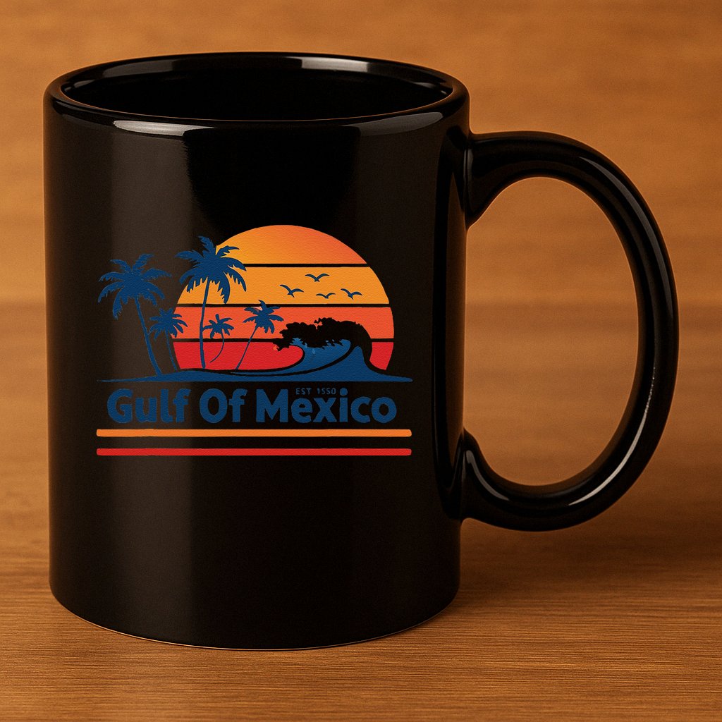 Gulf Of Mexico 11oz C Handle Ceramic Mug