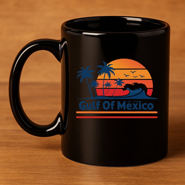 Gulf Of Mexico 11oz C Handle Ceramic Mug