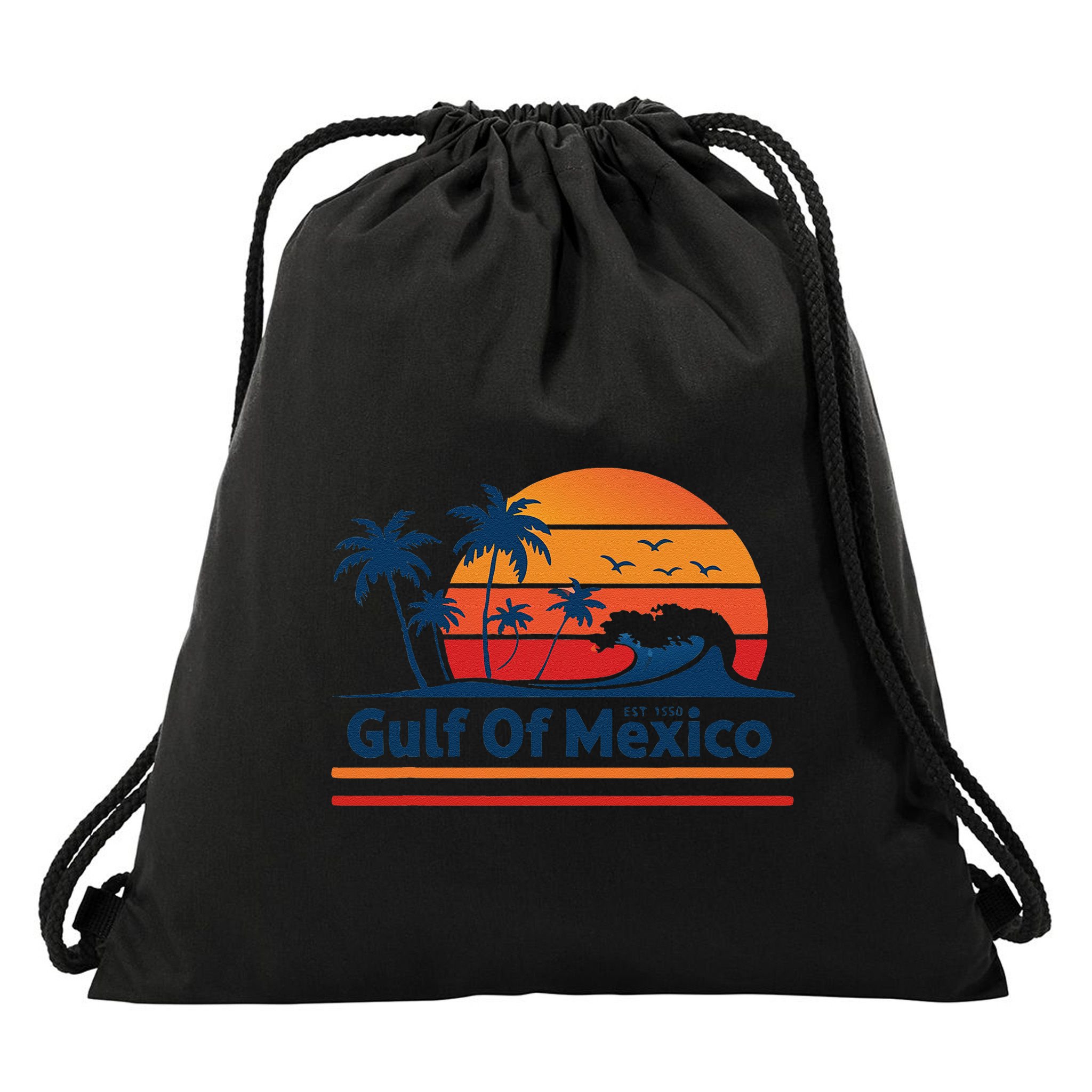 Gulf Of Mexico Drawstring Bag