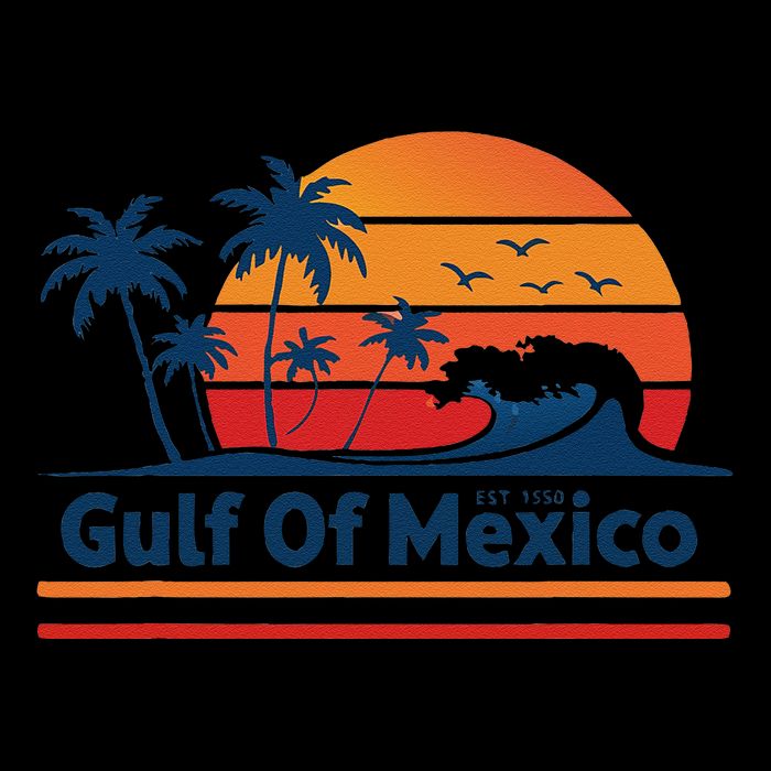 Gulf Of Mexico Drawstring Bag